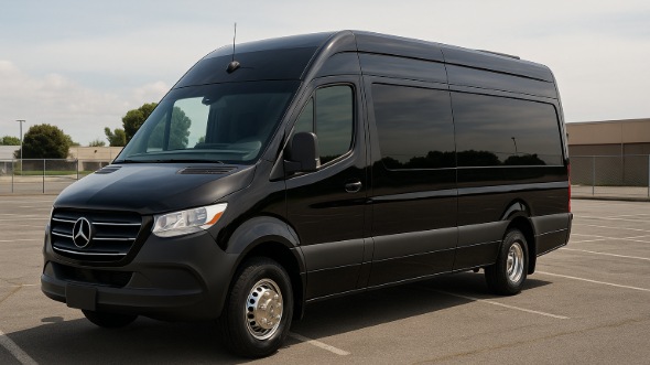 Exterior of Plantation Party Bus Company's 14 Passenger Sprinter Limousine in Plantation