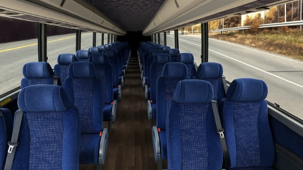 Interior of Pompano Beach Party Bus Company's 25 Passenger Minibus in Pompano Beach