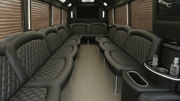 Interior of Plantation Party Bus Company's 25 Passenger Party Bus in Plantation