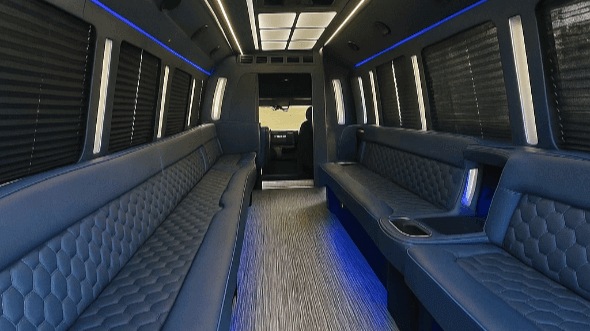 Interior of Tamarac Party Bus Company's 50 Passenger Party Bus in Tamarac