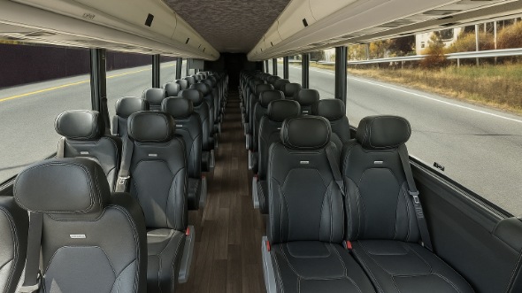 pompano beach 25 passenger minibus interior