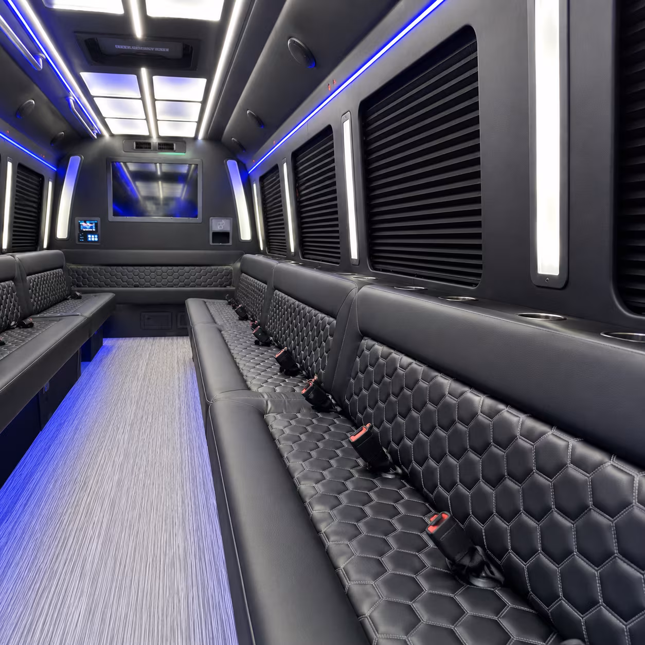 Pompano Beach Bachelor & Bachelorette Transportation party bus exterior