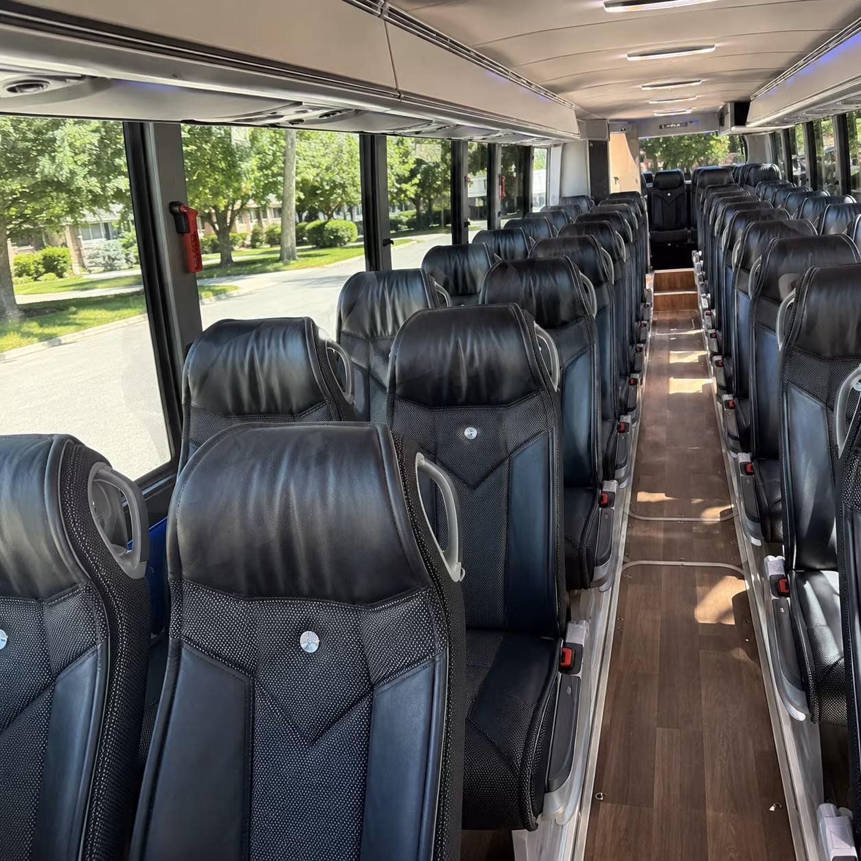 Pompano Beach Corporate Transportation party bus interior