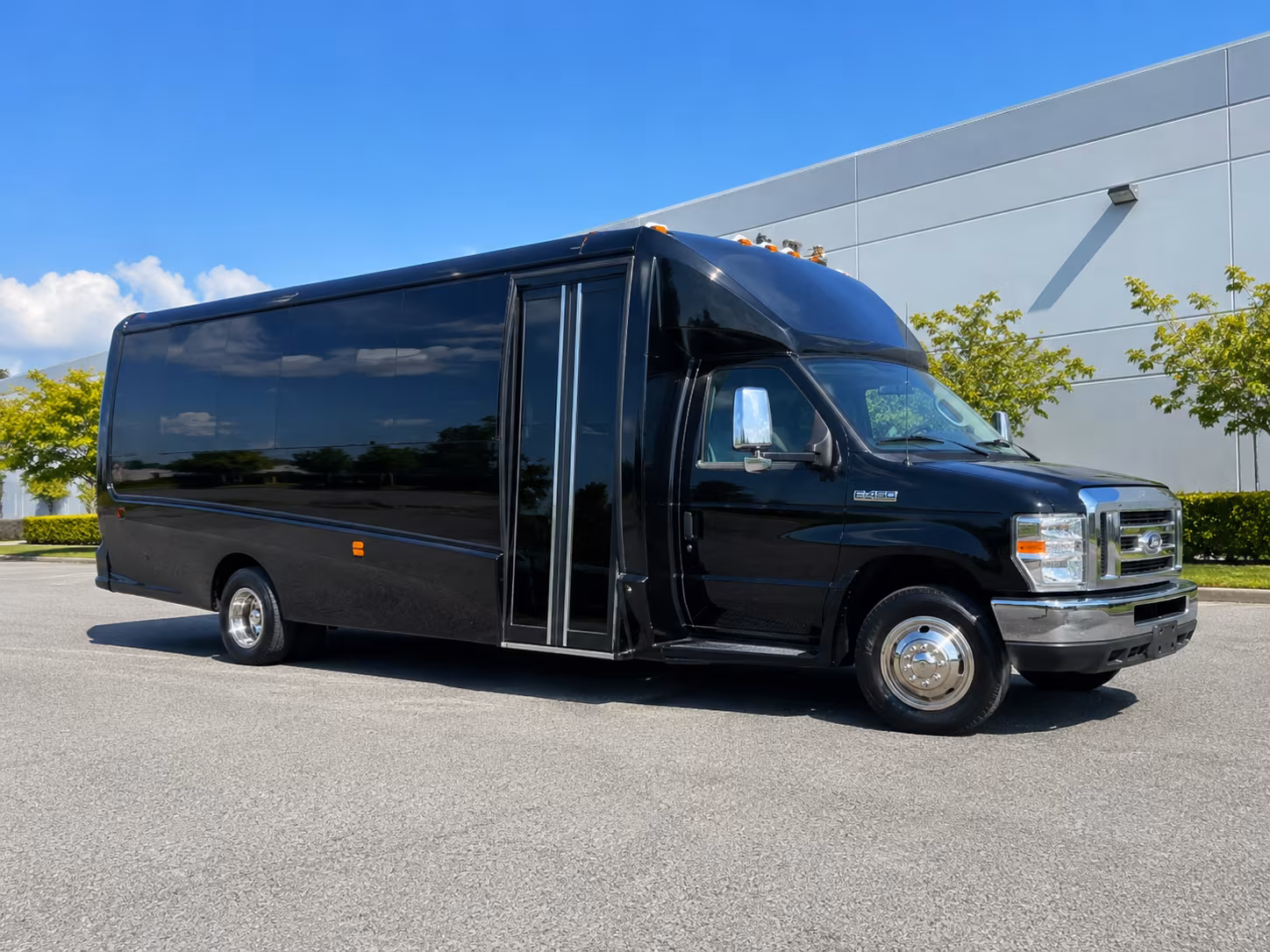 Pompano Beach Private Event Transportation party bus exterior