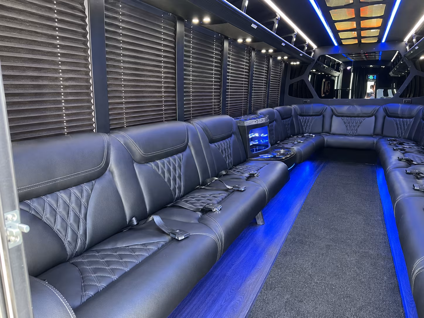Pompano Beach Prom & Homecoming Transportation party bus exterior