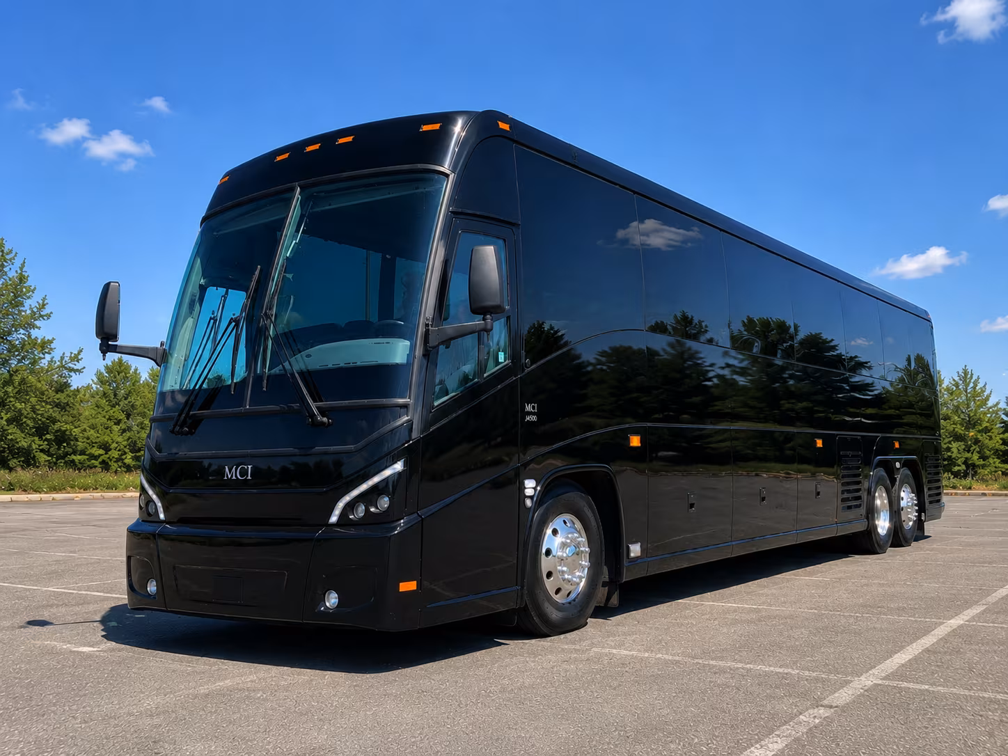 Pompano Beach School Event Transportation party bus exterior