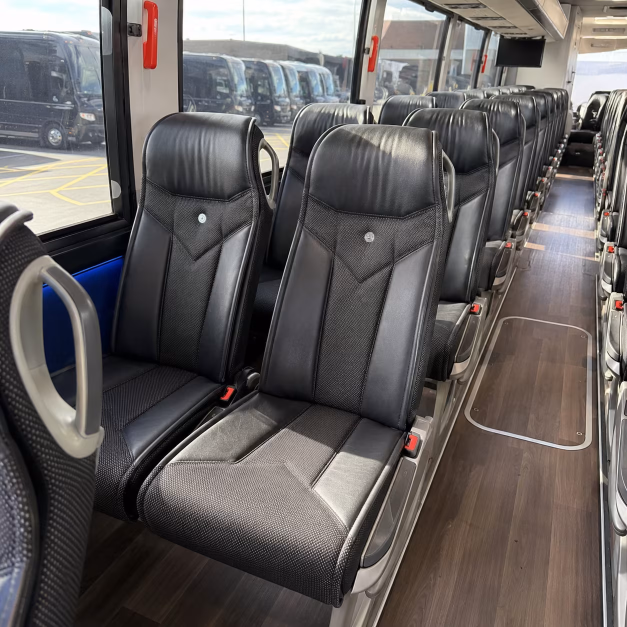 Pompano Beach School Event Transportation party bus interior