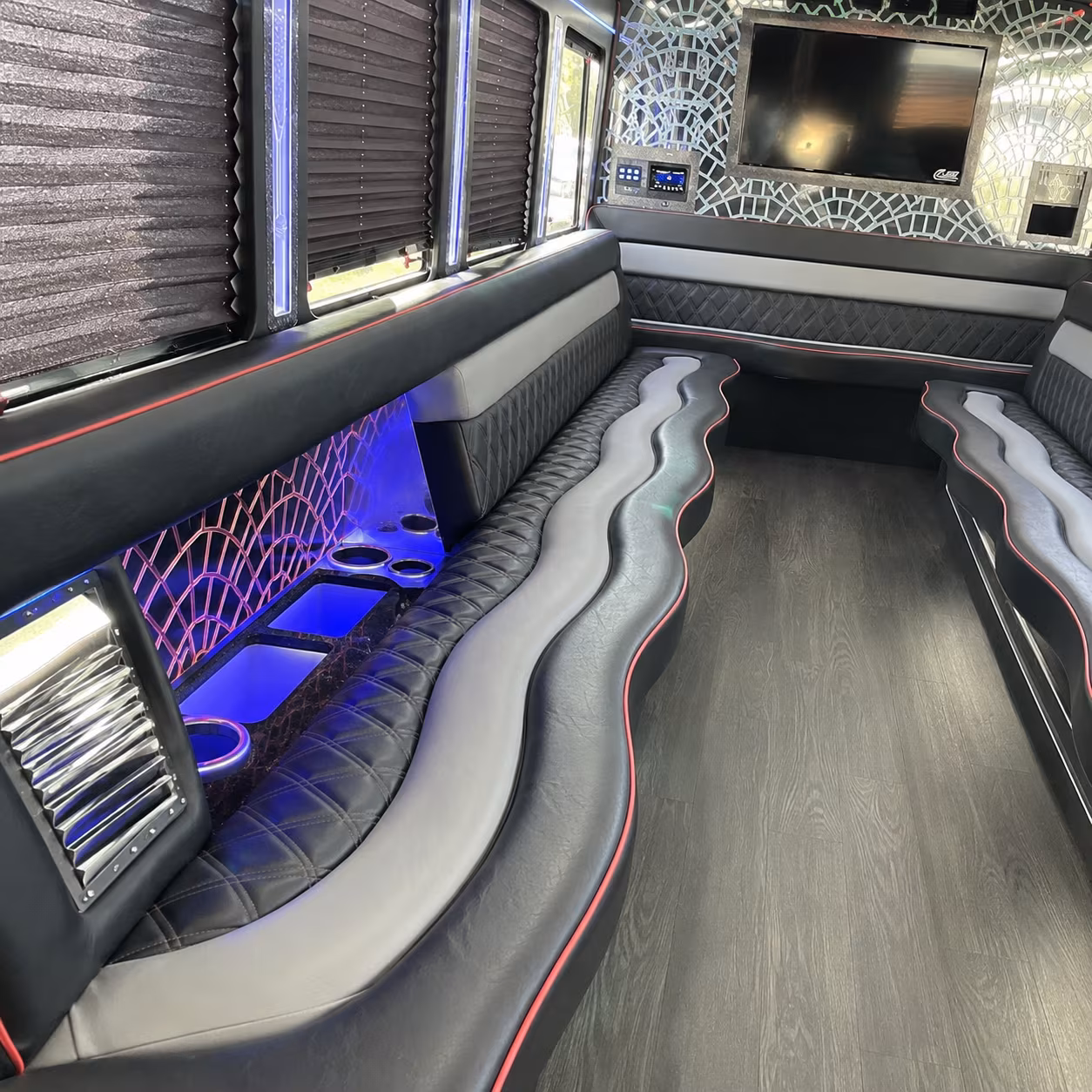 Pompano Beach Sporting Event Transportation party bus exterior